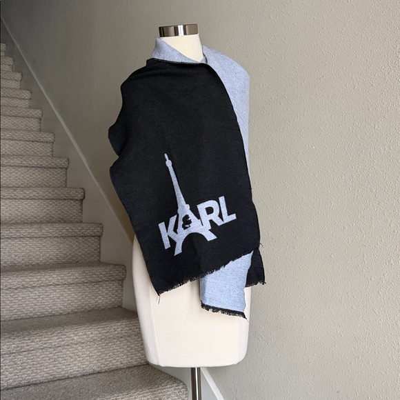 Karl Lagerfeld Accessories - Karl Lagerfeld Black Scarf